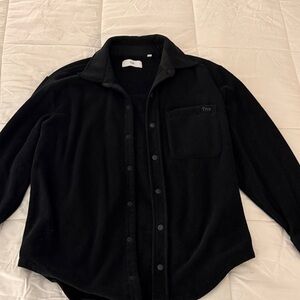 TNA Aritzia Black Fleece Button Up